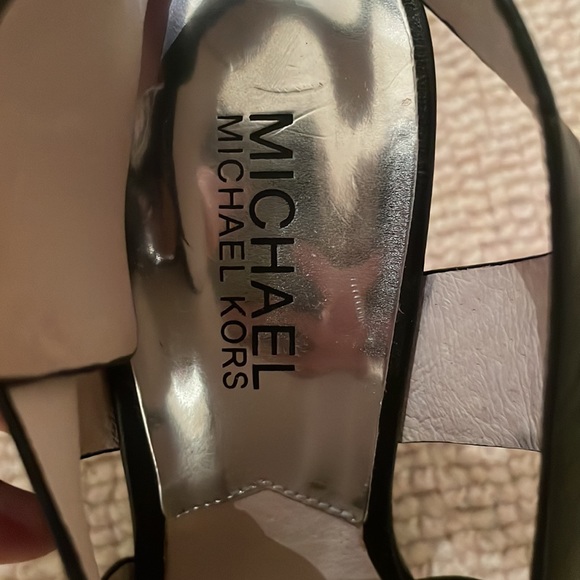 Michael Kors women’s size 5 black platform strappy heels - Picture 6 of 7
